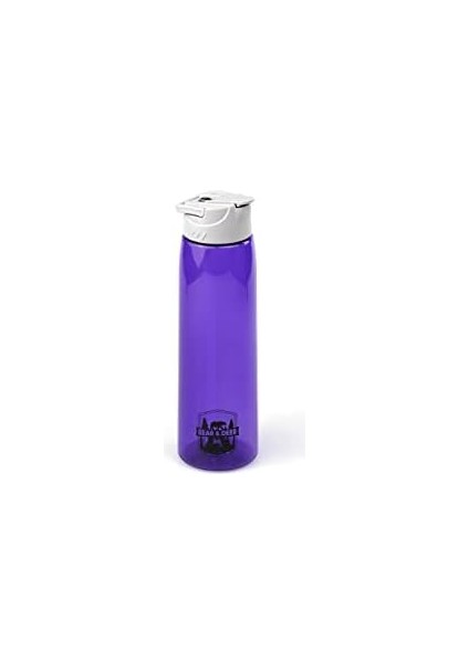 Tritan Oynar Tutacaklı Pastel Mor Şeffaf Plastik Matara 750 ml - MT0005
