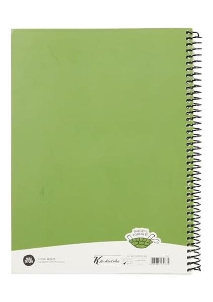 Şeyler 80 Yaprak Kareli Hafif Kağıt Stickerli Defter, Düzelicez, 18.5X25CM