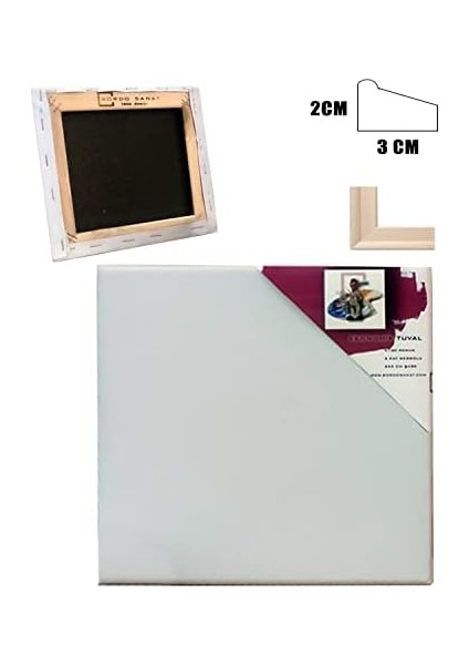 Sanat 10X10 cm Mini Kare Tuval