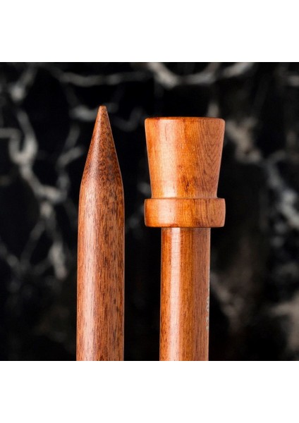 Rosewood 10 mm 36 cm Ahşap Örgü Şişi