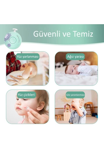 6 Başlıklı Pilli Tırnak Törpüsü ( Bebekler Kullanılabilir )