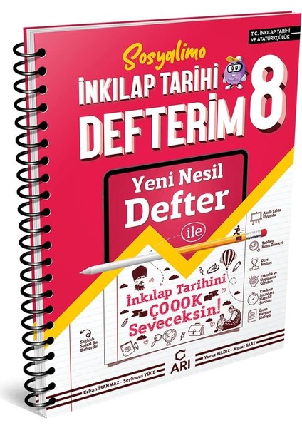 Yayınları 8 Sınıf Sosyolimo Akıllı Inkilap Tarihi Defterim A