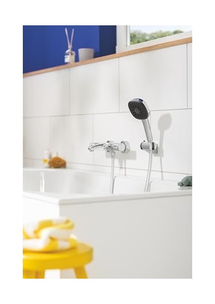 Vitalio Universal Duş Başlığı Tutucu, El Duşu Tutucu, Duş Başlığı Askısı, Hareketli, Ayarlanabilir, Quickglue S ile Montaj, Krom, 26183001