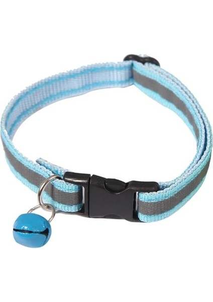 X-Perk Kedi Köpek Reflektörlü Zilli Boyun Tasması Boyun Tasma Ayarlı