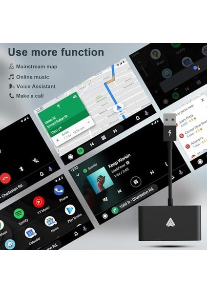 MT39 Kablosuz Android Auto Adaptörü Kablolu Android Autoyu Kablosuz Yapar