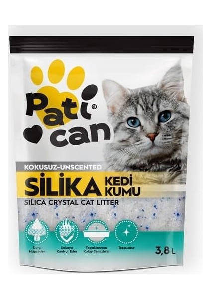 11 Adet Silika Kedi Kumu 3.8 Lt