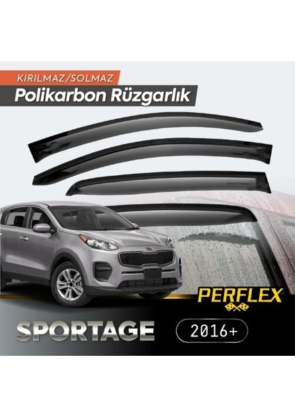 Kıa Sportage 2016+ Cam Rüzgarlığı V2 Düz