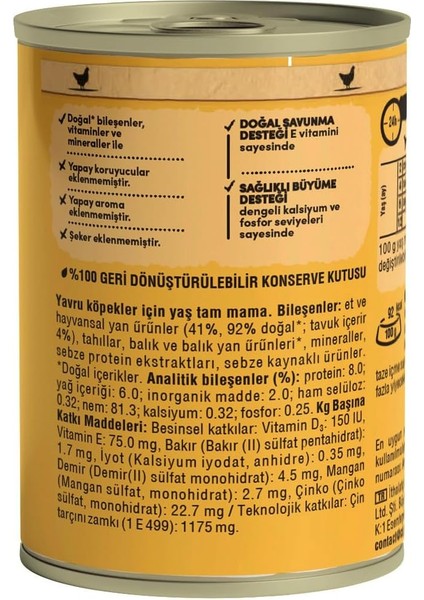 Yavru 400 gr 24X, Köpek Yaş Mama fiyatları