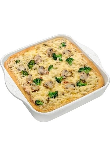 Non-Stick Kare Krem Fırın Tepsisi, 2000CC, PB-59034-GR, Şeffaf