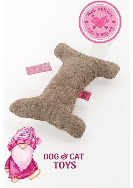 Kemik Peluş Köpek Oyuncağı Çekiştirmeli Diş Kaşıma Diş Sağlığı Büyük Kemik Kahverengi indirimleri