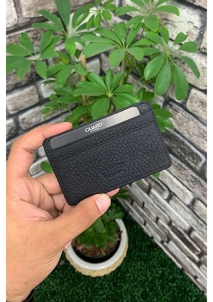 Deri Ultra Ince Fuşya Minimal Kartlık (T1076)