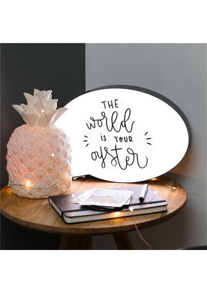 By Nevser® Kalemle Yazılabilen Konuşma Balonu Görünümlü Işıklı Mesaj Panosu fırsatları