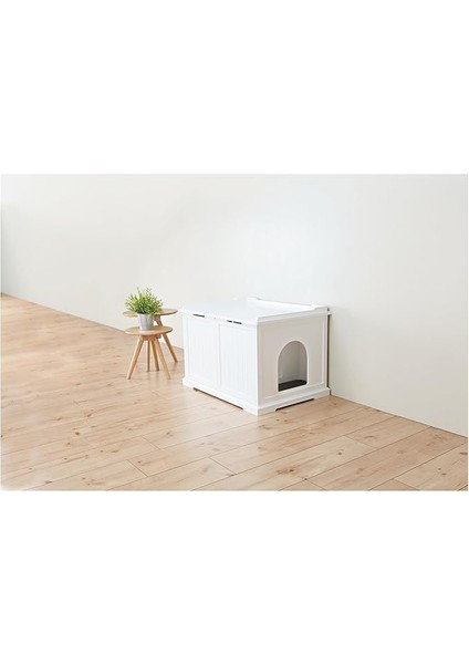 Kedi Tuvalet Kabı Mobilyası,beyaz, Xl, 75X51X53CM fiyatları