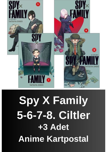 Spy x Family 5-6-7-8. Ciltler (4 Kitap) | Anime Kartpostallar