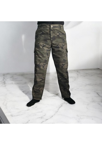 Çok Cepli Kamuflaj Kargo Pantolon