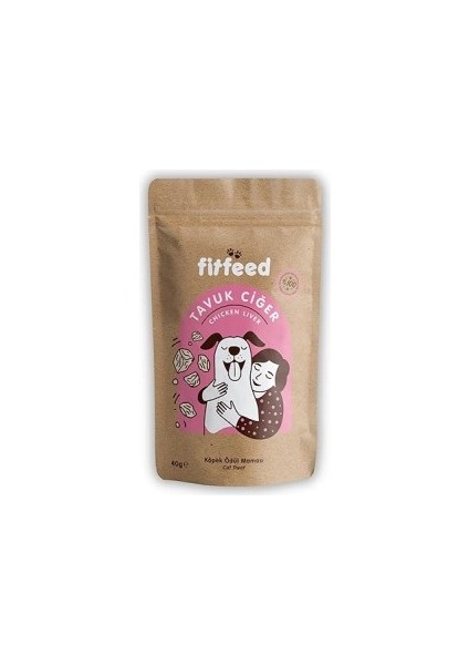 Freeze-Dried Çiğ Tavuk Ciğer Köpek Ödülü 40G