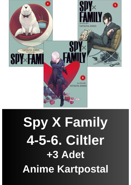 Spy x Family 4-5-6. Ciltler (3 Kitap) | Anime Kartpostallar