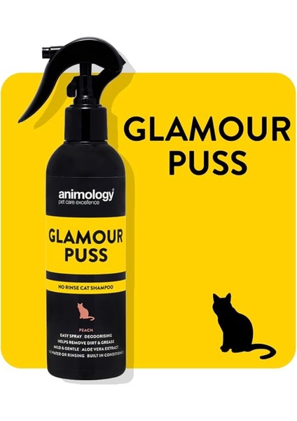 Glamour Puss No Rinse Cat Kuru Sprey Kedi Şampuanı 250 ml