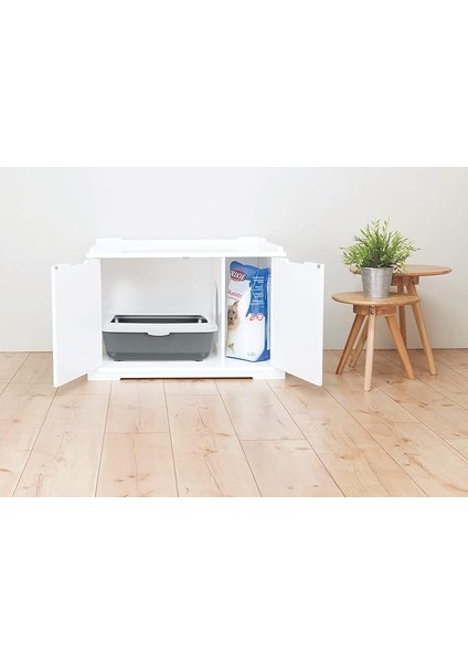 Kedi Tuvalet Kabı Mobilyası,beyaz, Xl, 75X51X53CM indirimleri