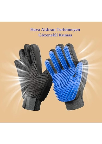 Ankanorm Kedi Köpek Tüy Toplama Kaşıma Tarama Eldiveni Evcil Hayvan Tüy Toplama Eldiveni