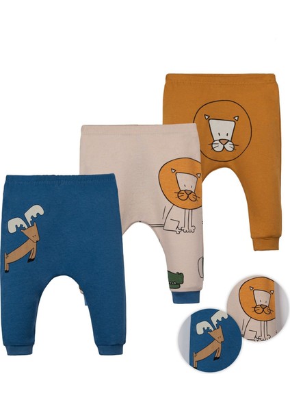 Timsah Üçlü Patiksiz Pantolon Set