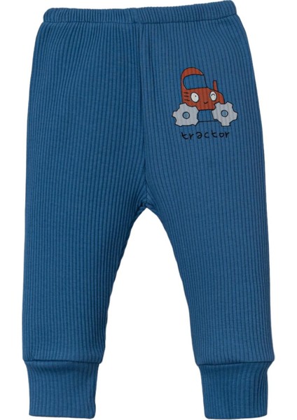 Araçlar Patiksiz Üçlü Bebe Pantolon Set