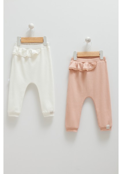 Fırfır Detaylı Bebek Ikili Pantolon