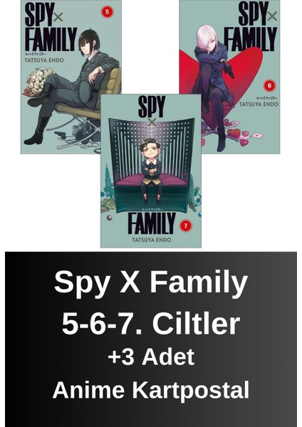 Spy x Family 5-6-7. Ciltler (3 Kitap) | Anime Kartpostallar