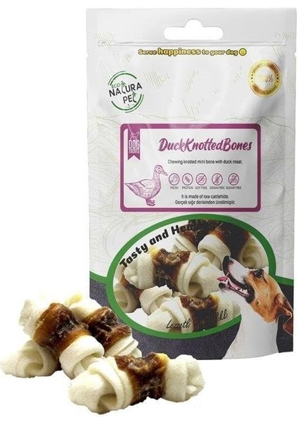 Eco Natura Pet Ördek Eti Sargılı Düğüm Kemik Köpek Ödülü 100 gr