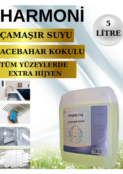 Çamaşır Suyu acebahar kokulu 5lt