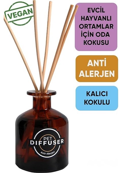 Pet Cosmetic Pet Home Diffuser 200 ml | Kedi ve Köpek Koku Giderici, Evcil Hayvanlı Orta mlar Için Kalıcı Oda Kokusu