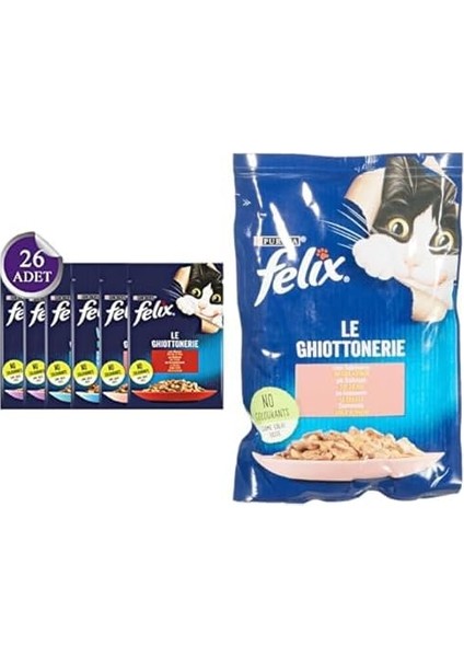 Tavuk Etli Kedi Yaş Mama (26 x 85 Gr) ve Felix Somonlu Kedi Yaş Mama (26 x 85 Gr) fiyatları