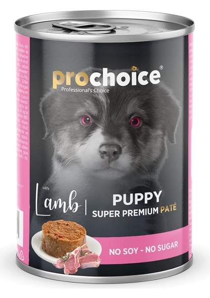 Prochoice Yavru Köpekler Için, Kuzu Etli ve Pirinçli Ezme, 400 G x 12 Adet