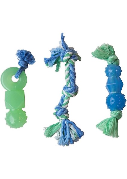 Petstages Orka Mini Dentachew - Köpekler Için Çiğneme Oyuncakları - 3'lü Paket