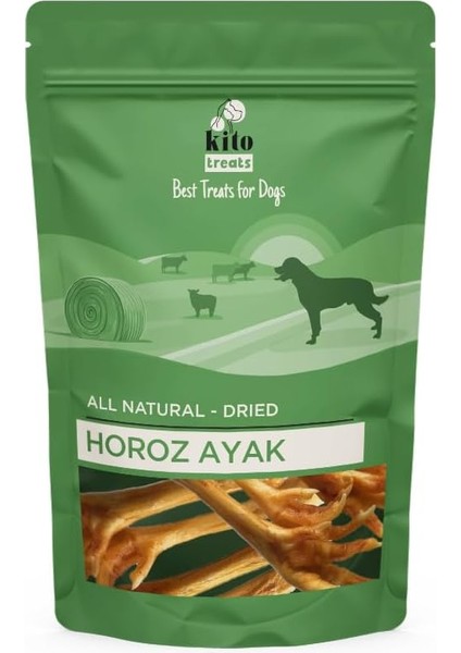 Horoz Ayak Çiğnemelik Köpek Ödül MAMASI Doğal, Glutensiz, 100 gr