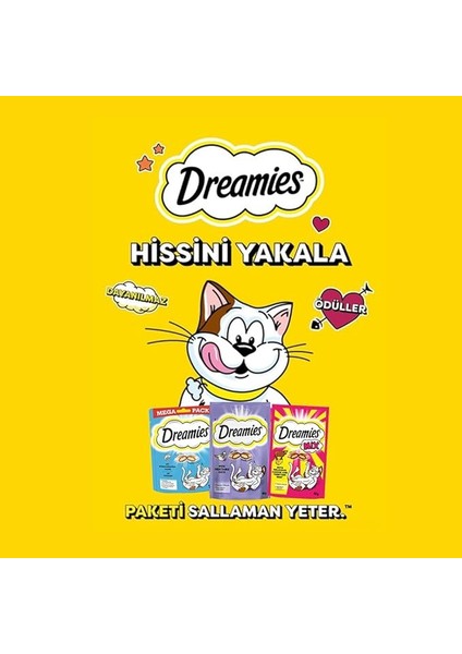 ‎Dreamies Dreamies Kuru Kedi Ödül Maması, Somonlu ve Peynirli, 60 G fiyatları