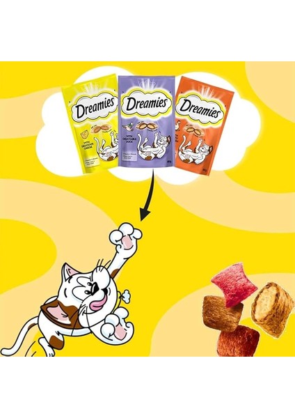 ‎Dreamies Dreamies Kuru Kedi Ödül Maması, Somonlu ve Peynirli, 60 G modelleri
