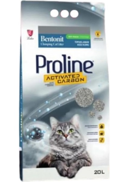 Pro Line Aktif Karbonlu Topaklanan Kedi Kumu 20 Lt