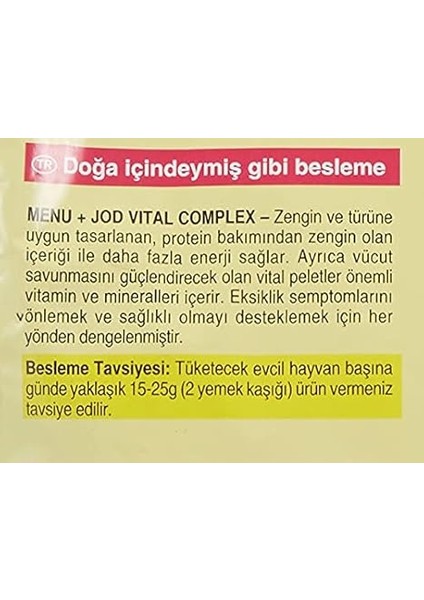 Menü Paraket Yemi 1000 G