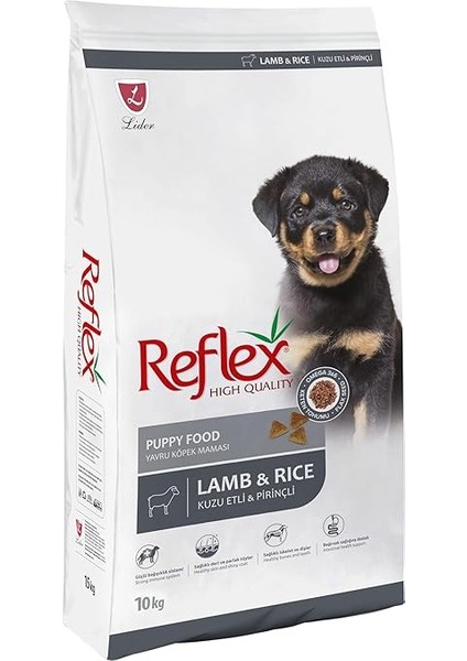 Reflex Puppy Lamb Kuzulu Yavru Köpek Maması, 15 kg