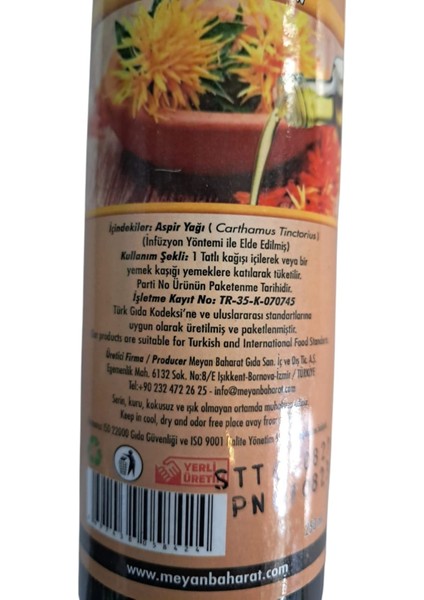 Aspir Yağı 250 Ml.