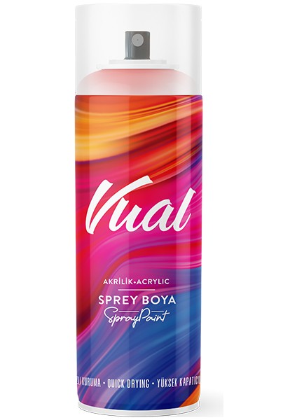 Akçalı Vual - RAL1018 Sarı Parlak Akrilik Sprey Boya 400 ml (Made In Germany)