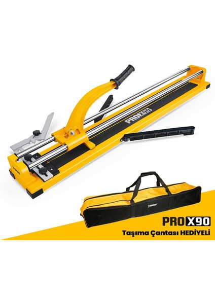 SGS116 - Lazerli 90CM Seramik Granit Fayans Kesme Makinası Rulmanlı ve Taşıma Çantalı