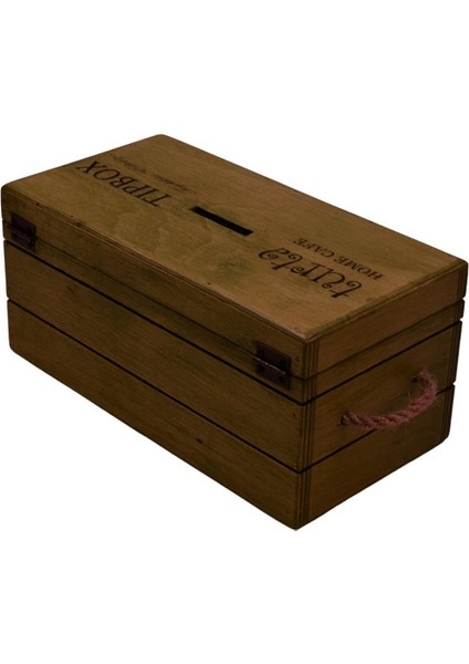 Firmalara Özel Logolu Tipbox (27X14X12CM) Kahve, Asma Kilit Hediyeli
