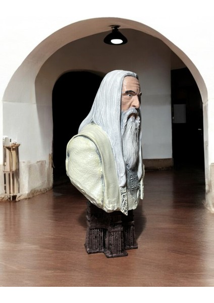 Saruman Büst Yüzüklerin Efendisi Lotr 16 cm modelleri