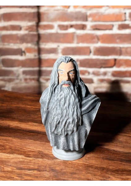 Gandalf Büst - Yüzüklerin Efendisi Lotr - 16 cm