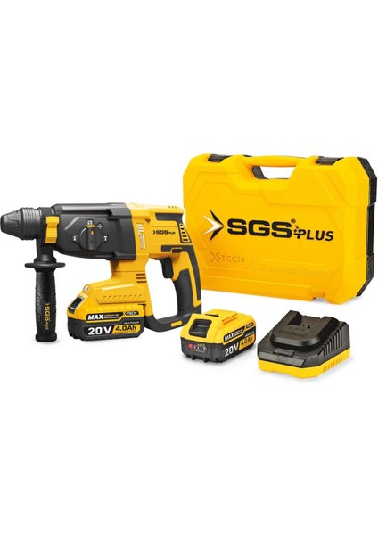 SGS5521 - 20 Volt 4 Amper Sds Plus Akülü Darbeli Kırıcı Delici Seti 2.8 Joules 0-5300 Bpm modelleri