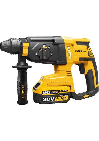SGS5521 - 20 Volt 4 Amper Sds Plus Akülü Darbeli Kırıcı Delici Seti 2.8 Joules 0-5300 Bpm fırsatları