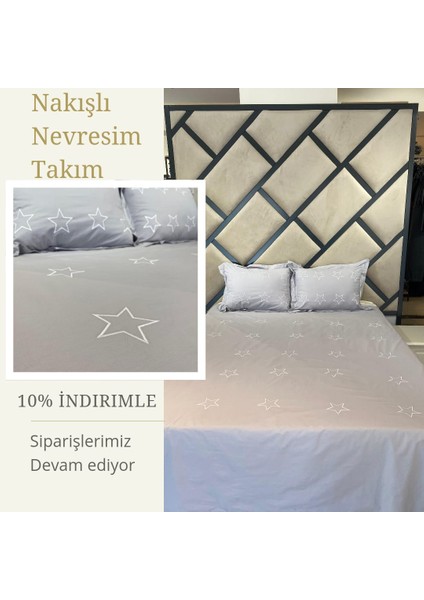 Yıldız Nakışlı Çift Kişilik Spor Nev