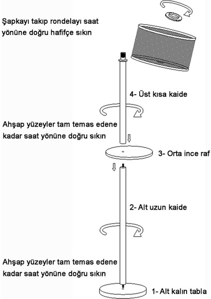 1 Rustik Serisi Yedikule Bambu Ahşap Lambader 101-150 Tek Ayaklı E27 Ahşap Kahverengi